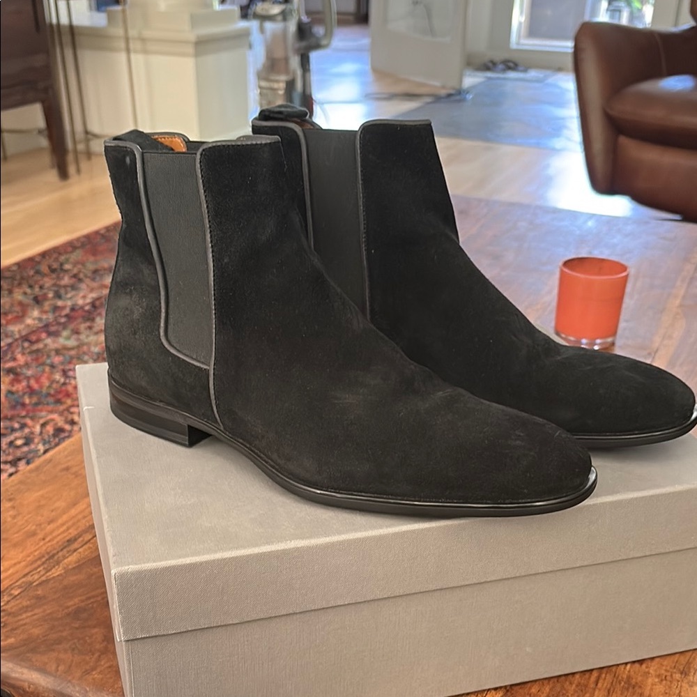 Black Suede Men's Chelsea Boots
